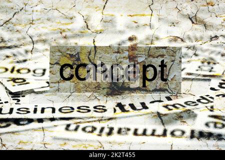 Konzept-Wortwolke Stockfoto