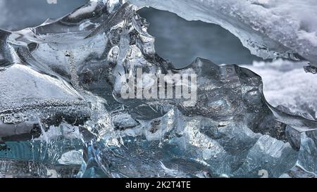 Block von Gletschereis seltsam geformt Stockfoto