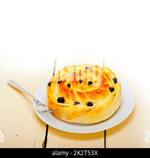Blaubeeren Brot Kuchen dessert Stockfoto