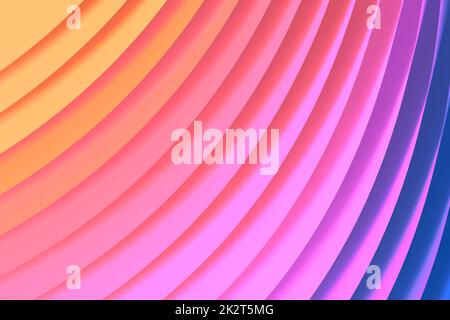 Abstrakter Hintergrund mit farbenfrohen, lebendigen Wellenlinien und Neonfarben Stockfoto