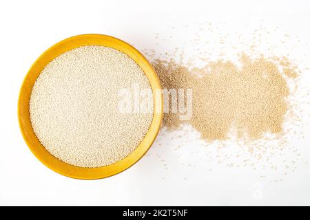 Trockenhefe Stockfoto