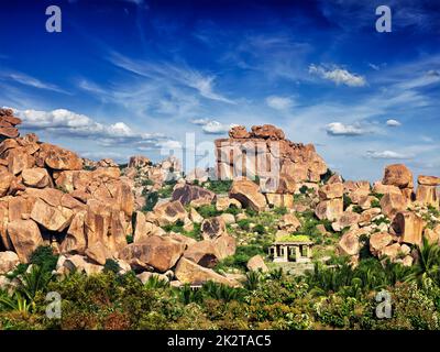 Ruinen in Hampi Stockfoto