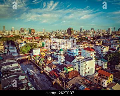 Bangkok-Luftbild Stockfoto