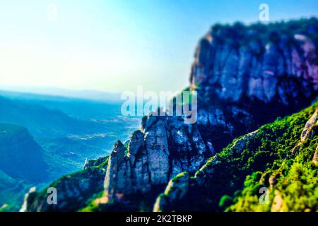 Blick von der Monsalat Mountaineering Railway Stockfoto