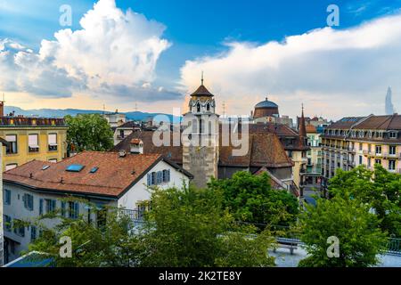 St. Pierre Kathedrale im Zentrum von Genf, Schweiz Stockfoto