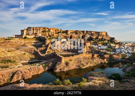 Mehrangarh Fort, Jodhpur, Rajasthan, Indien Stockfoto