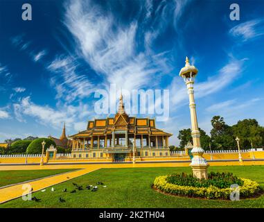 Königlicher Palastkomplex in Phnom Penh Stockfoto