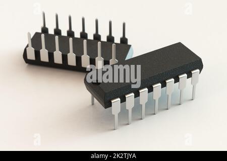 DIP-Chip-Gehäuse. Stockfoto