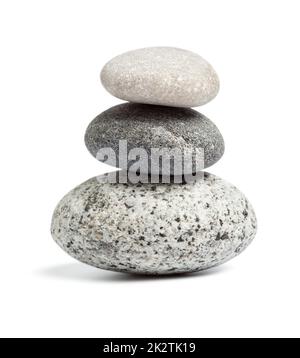 Zen-Steinen-Balance-Konzept Stockfoto