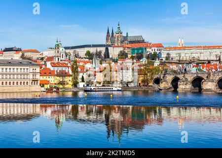 Gradchany Prager Burg und St.-Veits-Dom Stockfoto