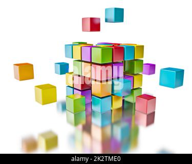 Business-Teamarbeit-Internet-Kommunikations-Konzept Stockfoto