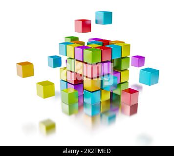 Business-Teamarbeit-Internet-Kommunikations-Konzept Stockfoto