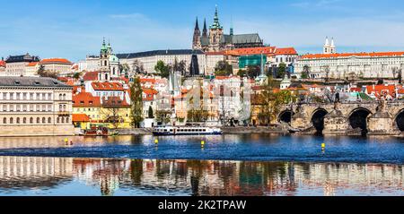 Gradchany Prager Burg und St.-Veits-Dom Stockfoto