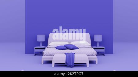 3D Abstraktes Interieur. Innenschablone. Stockfoto