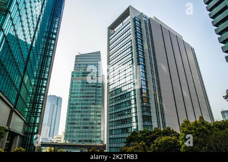 Roppongi 1-Chome des Bürogebäudes. Drehort: Metropolregion Tokio Stockfoto