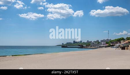 Verlassene Lanzheron Strand in Odessa, Ukraine Stockfoto