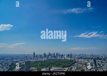 Der Blick vom Shibuya Sky Observatorium Stockfoto