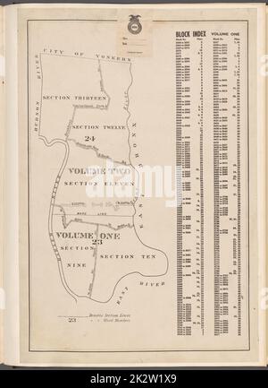 Kartografisch, Karten. 1942. Lionel Pincus und Prinzessin Firyal Map Division. Immobilien , New York (Bundesstaat) , New York (N.Y.), Bronx (New York, N.Y.) , Maps Block Index. Volume 1 Stockfoto