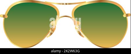 Eine Vektordarstellung einer Sonnenbrille Stock Vektor