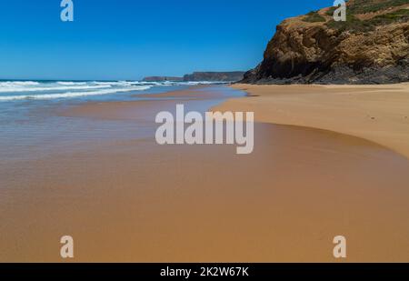 Schöner Strand in Alentejo Stockfoto