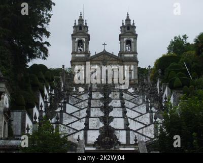 Das portugiesische Heiligtum des katholischen Schreins Bom Jesus do Monte Stockfoto