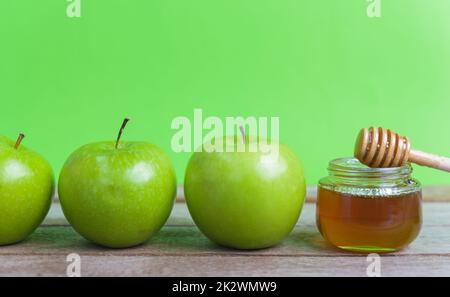 Jüdischer Feiertag, Apple Rosh Hashanah Stockfoto