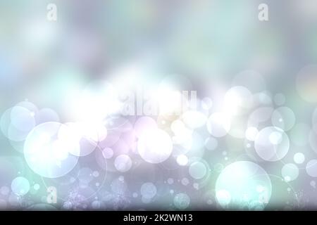 Abstrakt verschwommen frisch lebendig Frühling Sommer Licht zarte Pastell Gradienten blau türkis rosa Bokeh Hintergrundstruktur mit hellen kreisförmigen weichen Farben Lichter. Wunderschöne Hintergrunddarstellung. Stockfoto