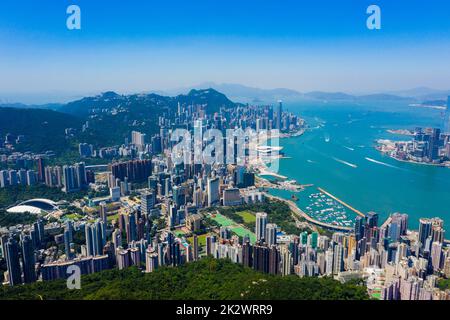 Hong Kong Island, Hong Kong 22 September 2019: Hong Kong City Stockfoto