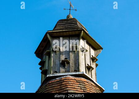 Dovecote und Haferhaus in Bateman's, Burwash, East Sussex, England. Stockfoto