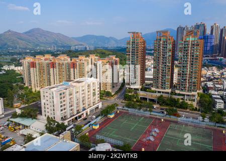 Yuen Long, Hongkong 18. Oktober 2021: Hongkong Stockfoto