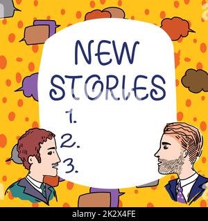 Textzeichen mit neuen Textabschnitten. Ein Wort für imaginäre oder reale Vorführungen und Veranstaltungen, die Teammitgliedern aus dem Entertainment-Bereich gezeigt werden, die sich mit Whiteboard-Brainstorming zu neuen Lösungen beschäftigen. Stockfoto