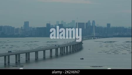 Hongkong, 05. November 2020: Hongkong Shenzhen Western Corridor Stockfoto