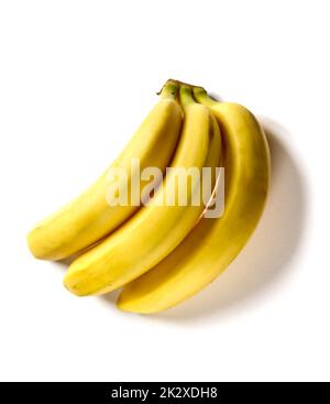 Bündel Bananen isoliert auf weißem Hintergrund Stockfoto