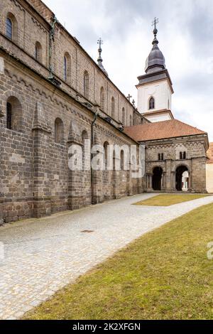 St. Procopius-Basilika und Kloster, Stadt Trebic, Tschechische Republik Stockfoto