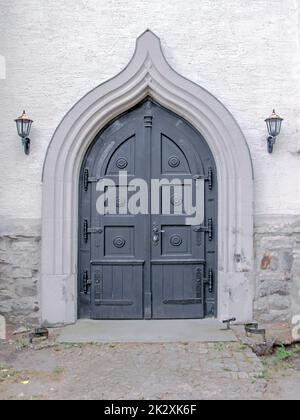 Gebäude, Detailansicht einer Haustür oder Eingangstür Stockfoto