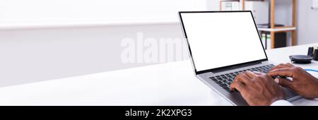 Videokonferenzen Mit Ärztin Über Laptop Stockfoto