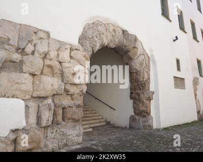 Porta Praetoria in Regensburg Stockfoto