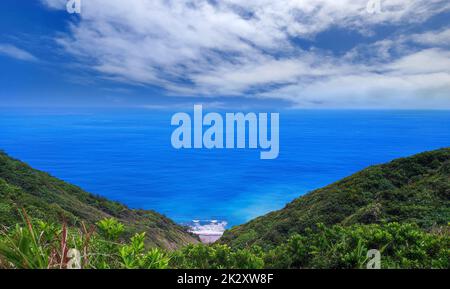 Der landschaftlich reizvolle Präriepfad Xuhai Prairie Pingtung County, Taiwan Stockfoto