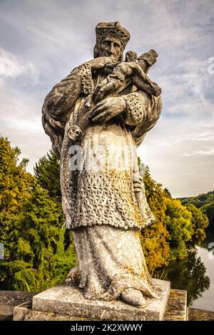 Statue von St. John von Nepomuk Stockfoto
