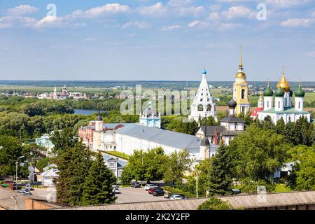 Kirchen im Kreml Kolomna und Kloster Bobrenev Stockfoto