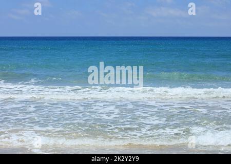 Falassarna roter Sandstrand Kissamos Creta Insel Sommerferien 2020 covid-19 Corona Virus Saison Moderne hochwertige Drucke Stockfoto