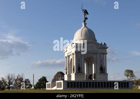 State of Pennsylvania Monument, Hancock Road, Gettysburg National Park Stockfoto