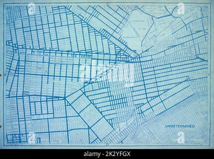 New York (New York). Board of Estimate und Apportionment. Kartografisch, Karten. 1916. Lionel Pincus und Prinzessin Firyal Map Division. Zoning , New York (Bundesstaat) , New York, Karten Verwenden Bezirkskarte Abschnitt Nr. 17 Stockfoto