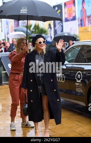 23. September 2022, Madrid, Spanien: DIANE KRUGER kommt während des San Sebastian International Film Festival 70. im Maria Cristina Hotel an. (Bild: © Jack Abuin/ZUMA Press Wire) Stockfoto