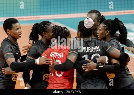 Arnhem, Niederlande. 23. September 2022. ARNHEM - das kenianische Frauen-Volleyball-Team während des Eröffnungsspiels der Volleyball-Weltmeisterschaft im GelreDome in Arnhem. ANP SANDER KING Credit: ANP/Alamy Live News Stockfoto