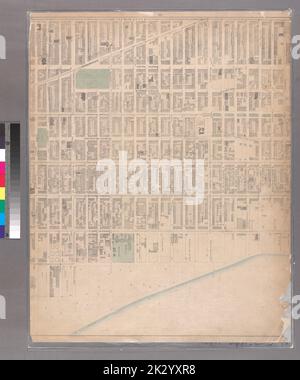 Kartografisch, Karten. 1867. Lionel Pincus und Prinzessin Firyal Map Division Sheet 10: Begrenzt durch E. Fortieth Street, First Avenue, E. Twentieth Street und Sixth Avenue. Stockfoto