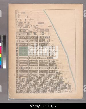 Kartografisch, Karten. 1867. Lionel Pincus und Prinzessin Firyal Map Division Sheet 8: Begrenzt durch 20. Street, Delancy Slip, Tompkins Street, Rivington Street und Avenue A. Stockfoto