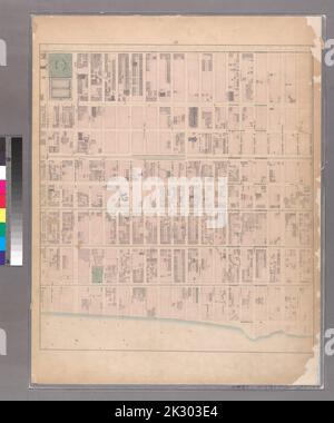 Kartografisch, Karten. 1867. Lionel Pincus und Prinzessin Firyal Map Division Sheet 12: Begrenzt durch Sixth Avenue, E. Fifty Ninth Street, Avenue A, E. Fifty-Fourth Street, First Avenue und E. Fortieth Street. Stockfoto