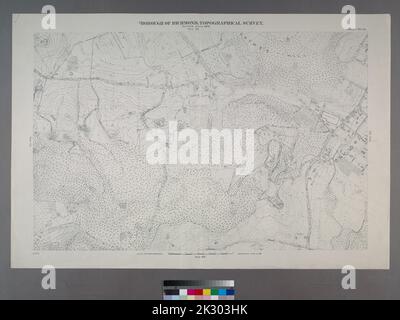 Karten, Karten, topografische Karten. 1906 - 1913. Lionel Pincus und Princess Firyal Map Division. Staten Island (New York, New York) Blatt Nr. 32. Einschließlich Grymes Hill, (Emerson Hill) und Concord. Borough of Richmond, topographische Übersicht. Stockfoto