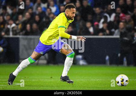 Le Havre, Frankreich. 23. September 2022. NEYMAR JR aus Brasilien während des Internationalen Freundschaftsspiels zwischen Brasilien und Ghana im Oceane Stadium am 23. September 2022 in Le Havre, Frankreich. Kredit: ZUMA Press, Inc./Alamy Live Nachrichten Stockfoto